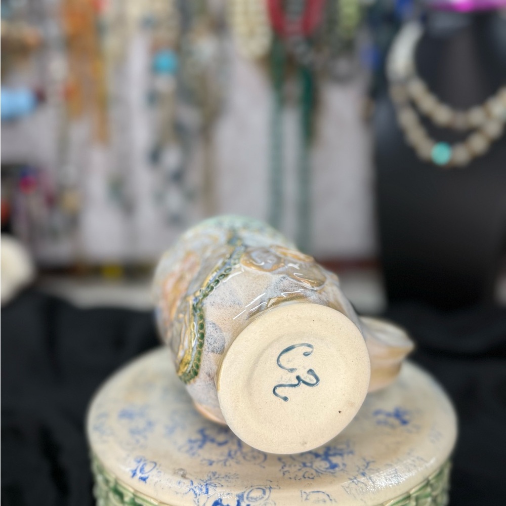 Handcrafted Floral Ceramic Mug - Picture 6 of 9